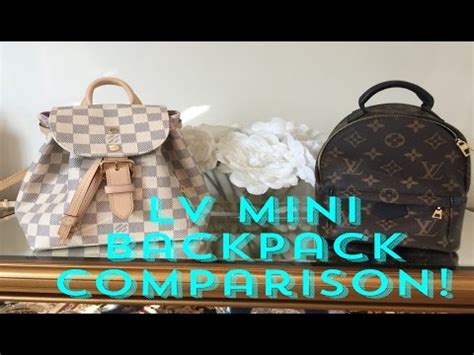 LV SPERONE BB VS. PALM SPRINGS MINI BACKPACK